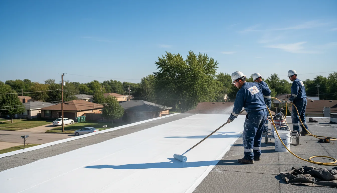 Commercial roof coating in Guy, TX near me